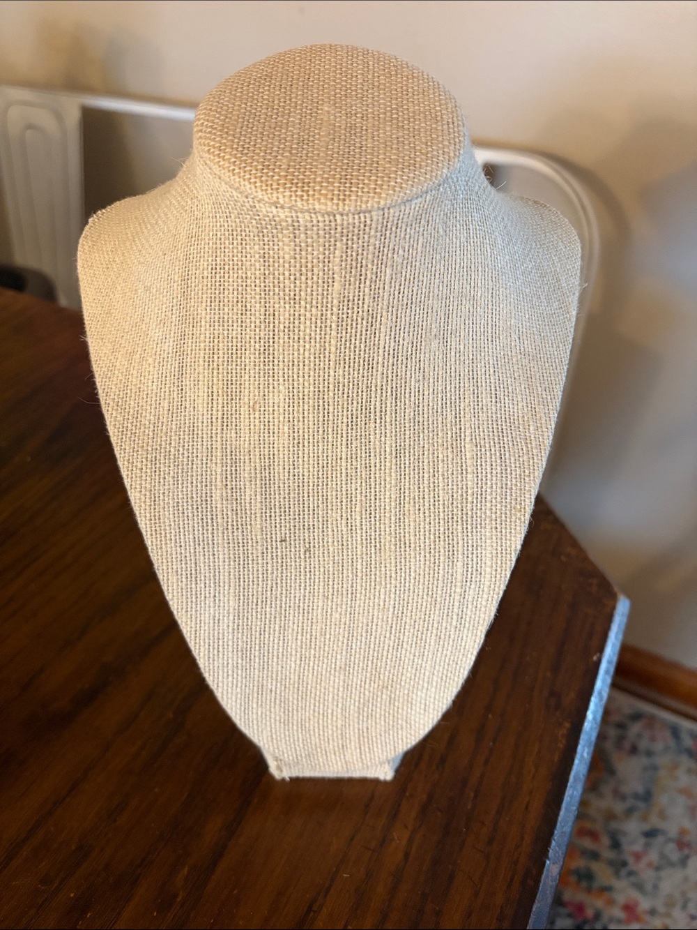 Neutral Linen Jewelry Display Bust - Home Accents